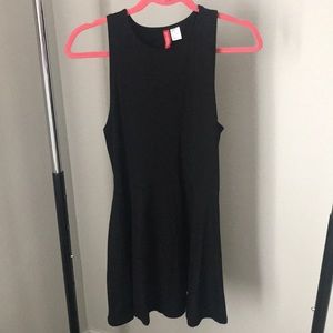 H&M divided black skater dress
